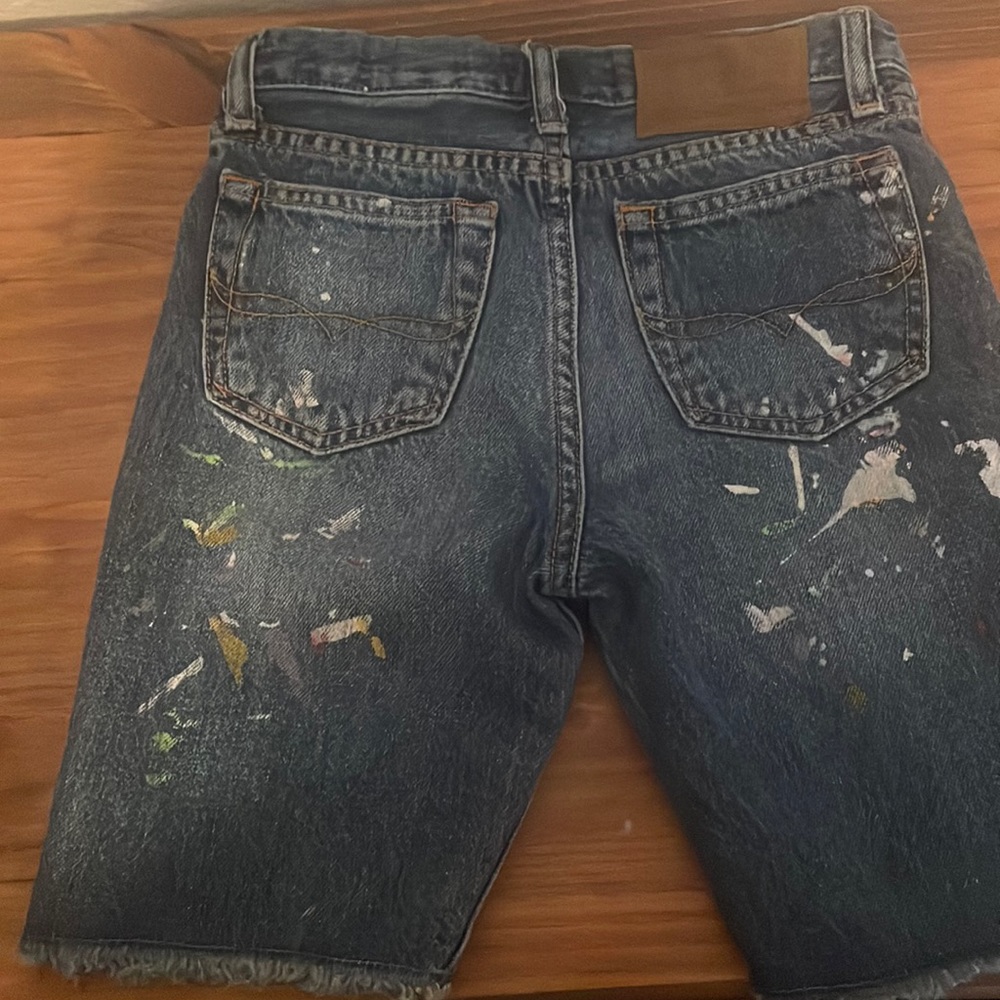 Denim Polo Shorts